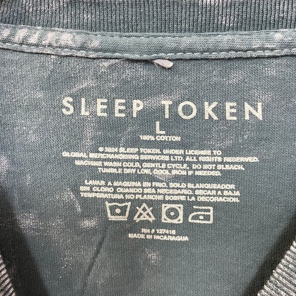 Sleep Token Take Me Back to Eden Reaper Angel Rock Band Mineral Wash T-Shirt Lar - Picture 4 of 4